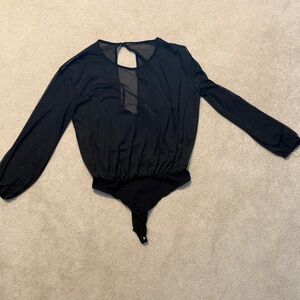 Black Long Sleeve Bodysuit